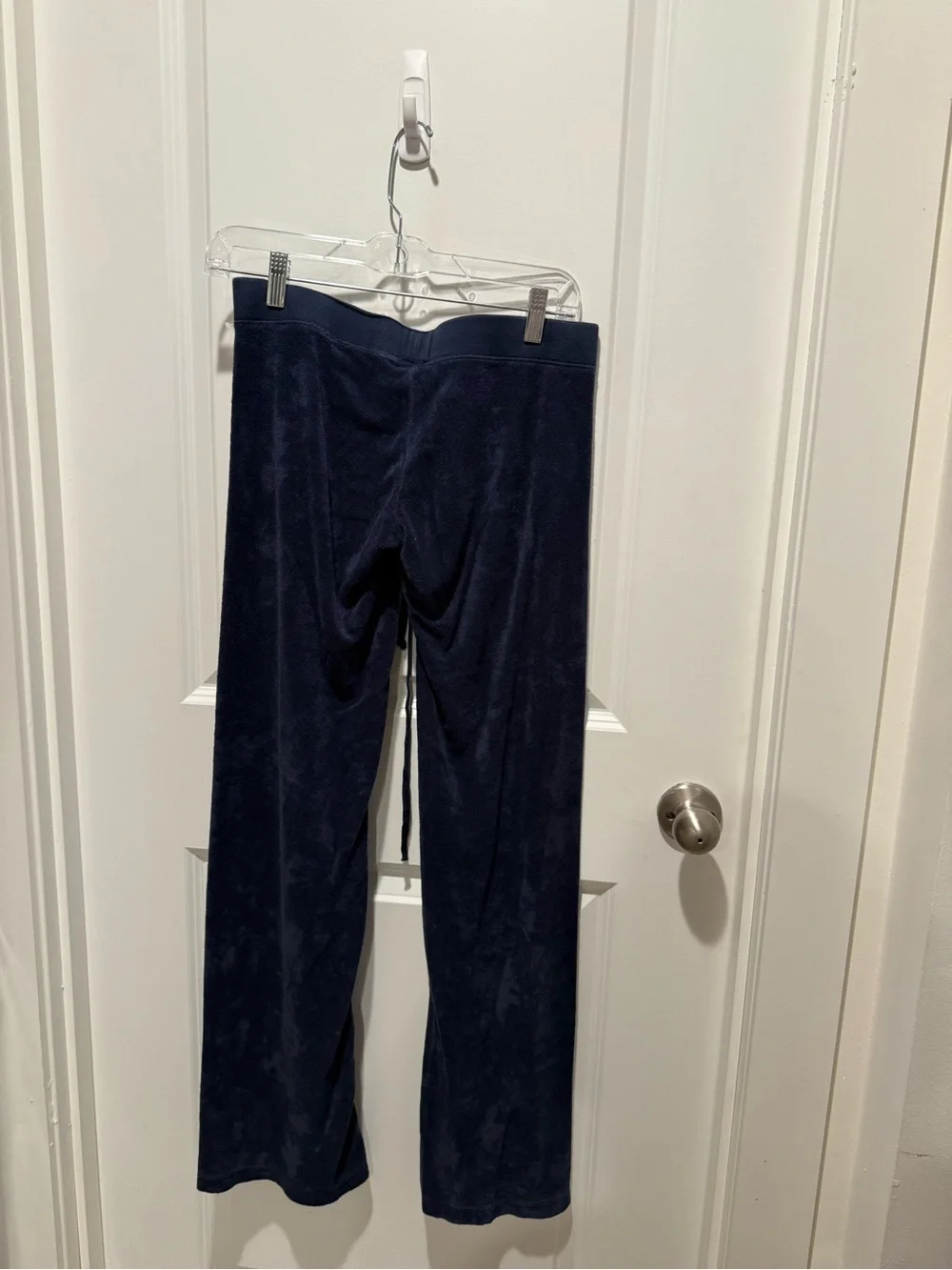 Y2K Juicy Couture Navy Velour Track Pants